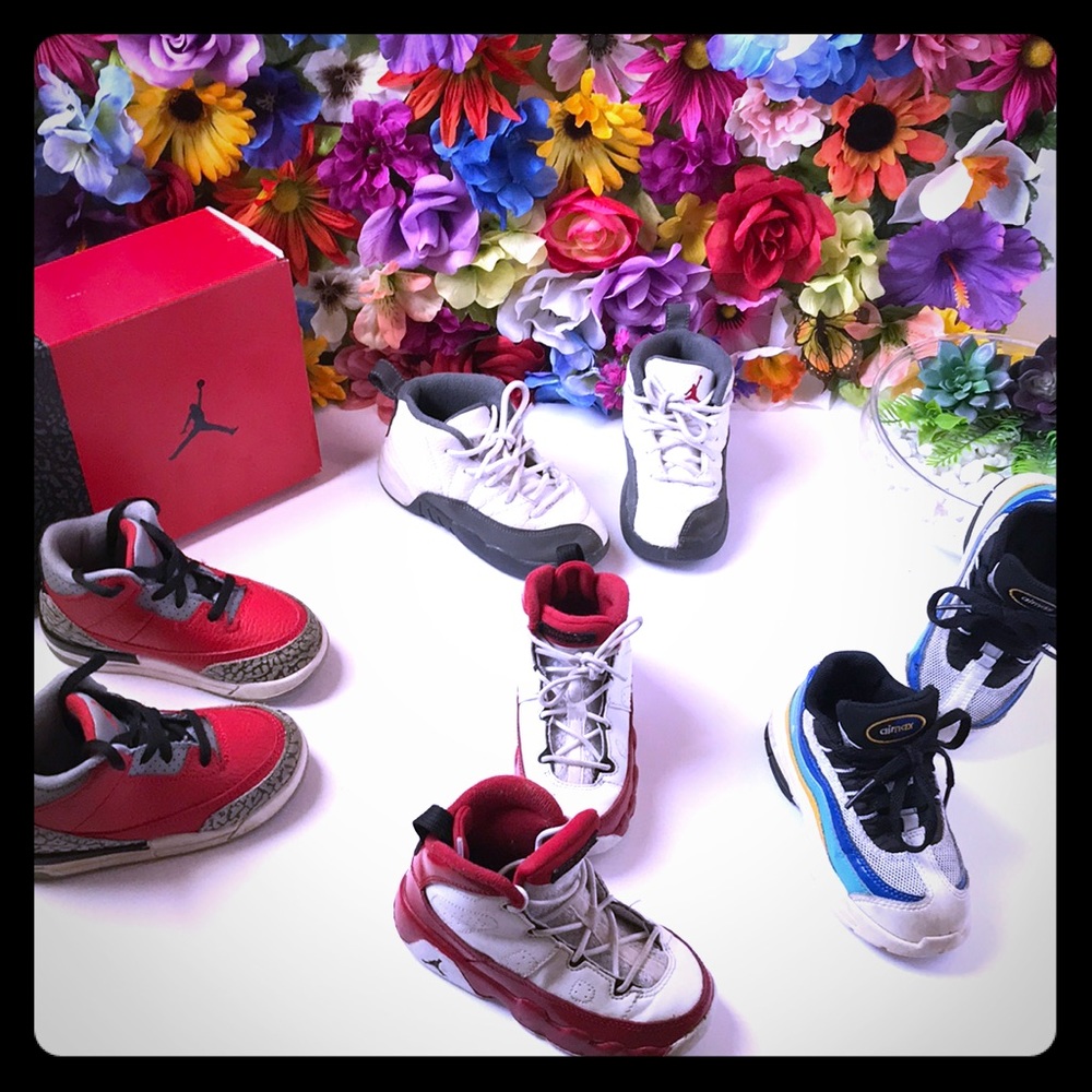 🥳 Air Jordan’s 3 Retro Red,Gym Red 9, Dark Gray 12🥳